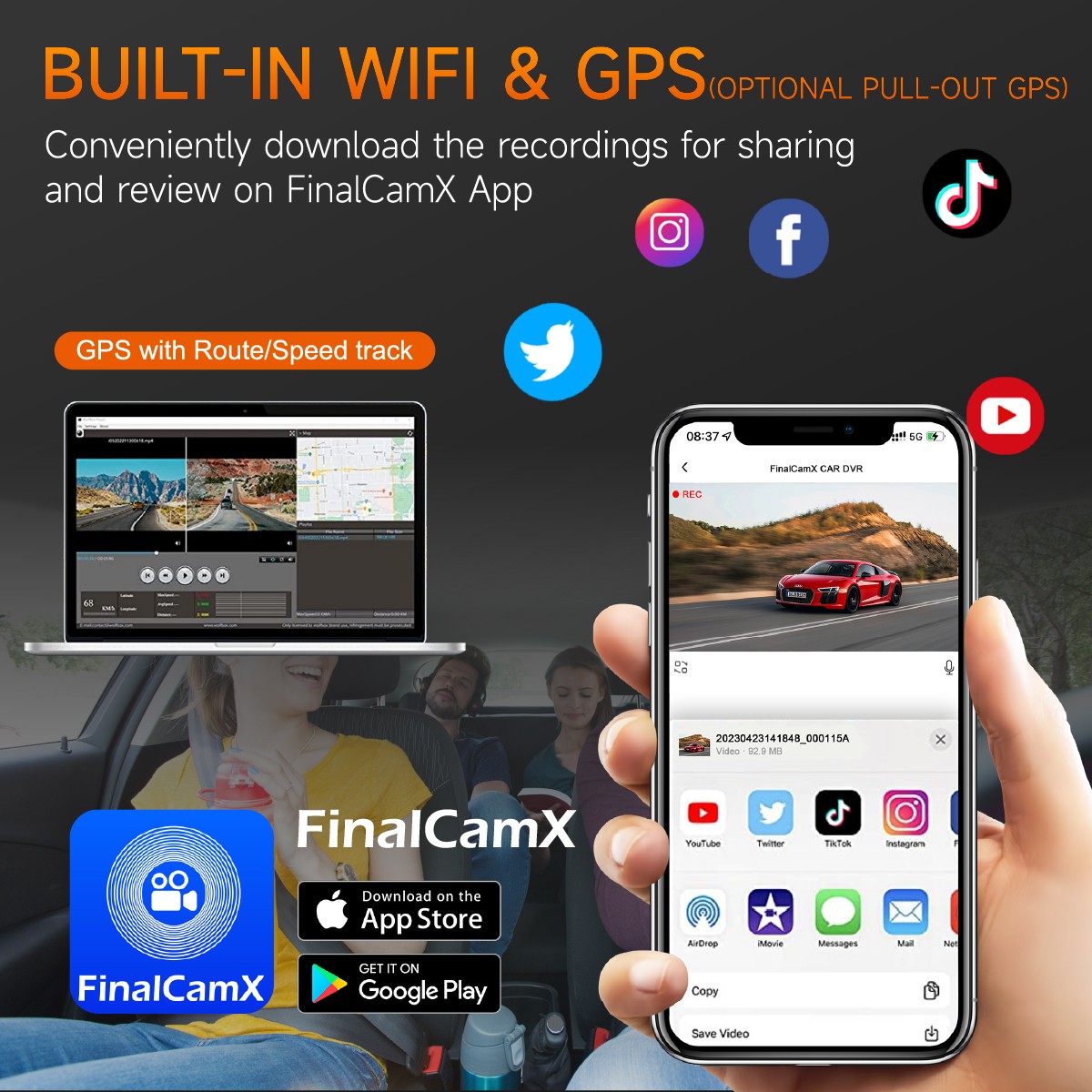 Car recorder with WIFI | Car Recorder |DASH CAM |CAR DVR Factory